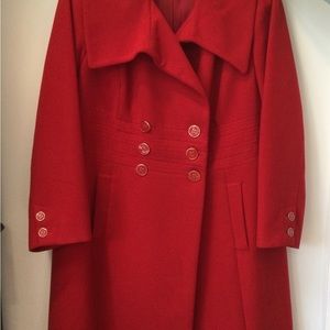 Alfani 22w Red Coat